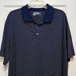 Nike Golf • XXL • Navy Blue with thin white stripes
